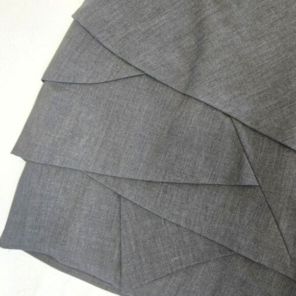 Calvin Klein Women's Career Mini Dress Size Large Charcoal Grey Cap Sleeves Work - Picture 6 of 15